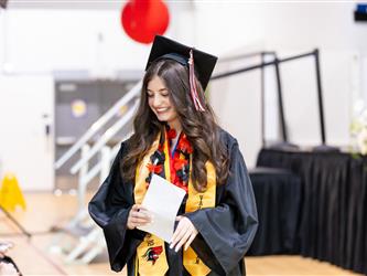 aisle shot of graduating class