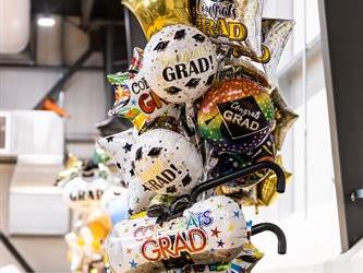Collection of graduation balloons