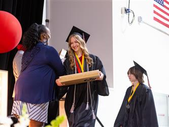 random group of graduating students