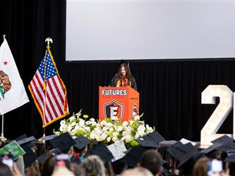 aisle shot of graduating class